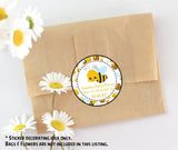 Bee pattern sticker for baby shower
