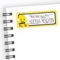 Bee themed back to school name label