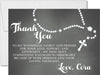 Black And White First Communion Thank You Cards