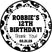 Black white skull sticker labels punk rock party style
