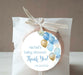 Blue And Gold Balloons Baby Shower Stickers Or Favor Tags