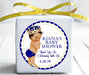 Blue And Gold Prince Baby Shower Stickers Or Favor Tags