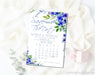 Blue Floral Wedding Save The Date Cards