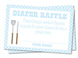 Blue BBQ Baby Shower Diaper Raffle Printable