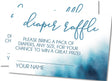 Blue Watercolor Baby Shower Diaper Raffle Tickets Printable PDF Download