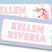 Blue and pink unicorn back to school labels