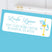 Blue carousel horse address labels