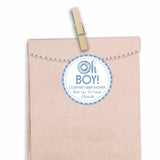 Blue watercolor donut baby sprinkle sticker