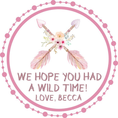 Boho Dreamcatcher Birthday Party Stickers Or Favor Tags