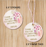 Boho Dreamcatcher Stickers Or Favor Tags