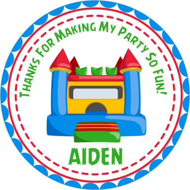 Bounce House Birthday Party Stickers