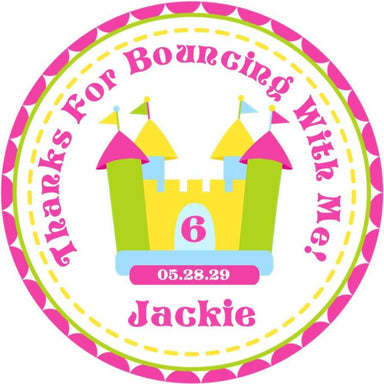 Bounce House Birthday Party Stickers