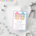 Boy Girl Twins Winter Snowflake Baby Shower Invitations