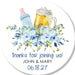 Boys Blue Beer Baby Shower Stickers Or Favor Tags