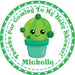 Boys Cactus Baby Shower Stickers