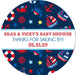 Boys Nautical Baby Shower Stickers Or Favor Tags