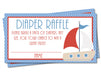 Boys Nautical Sailboat Diaper Raffle Tickets