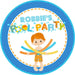 Boys Pool Birthday Party Stickers or Favor Tags