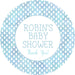 Boys Raindrops Baby Shower Stickers Or Favor Tags