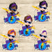 Boys Rock And Roll Birthday Party Stickers Or Favor Tags