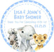 Boys Safari Animals Baby Shower Stickers Or Favor Tags