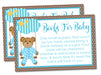 Boys Teddy Bear Book Request Cards