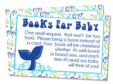 Boys Whale Book Request Cards