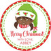 Brown Girl Elf Christmas Stickers