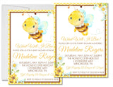 Bumble Bee Baby Shower Invitations