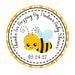 Bumble Bee Baby Shower Stickers