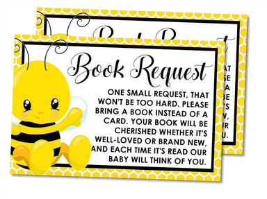 Bumble Bee Book Request Cards