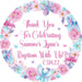 Butterfly Baptism Stickers Or Favor Tags