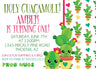 Cactus birthday invitations for girls