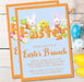 Colorful Easter Brunch Invitations