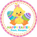 Colorful Easter Chick Stickers