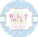 Colorful Holly Jolly Christmas Stickers