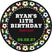 Colorful soccer ball border favor labels for birthday parties