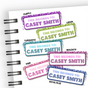 Confetti Back To School Supply Name Labels