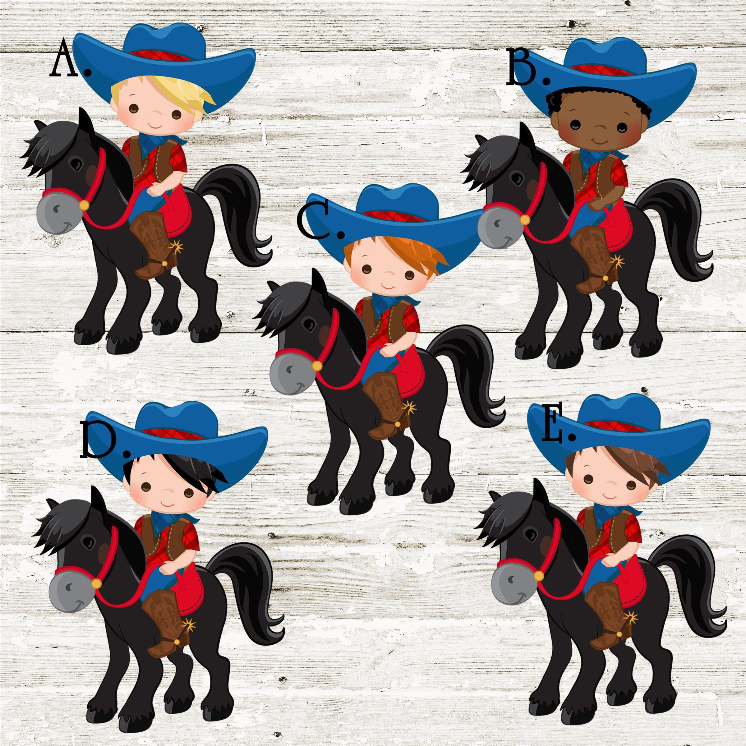 Cowboy Birthday Party Stickers