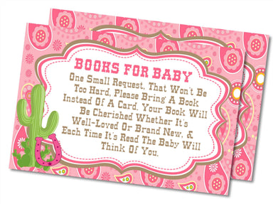 Cowgirl Book Request Cards