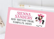 Cowgirl address labels with pink western girl illustration