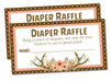 Deer Baby Shower Diaper Raffle Tickets