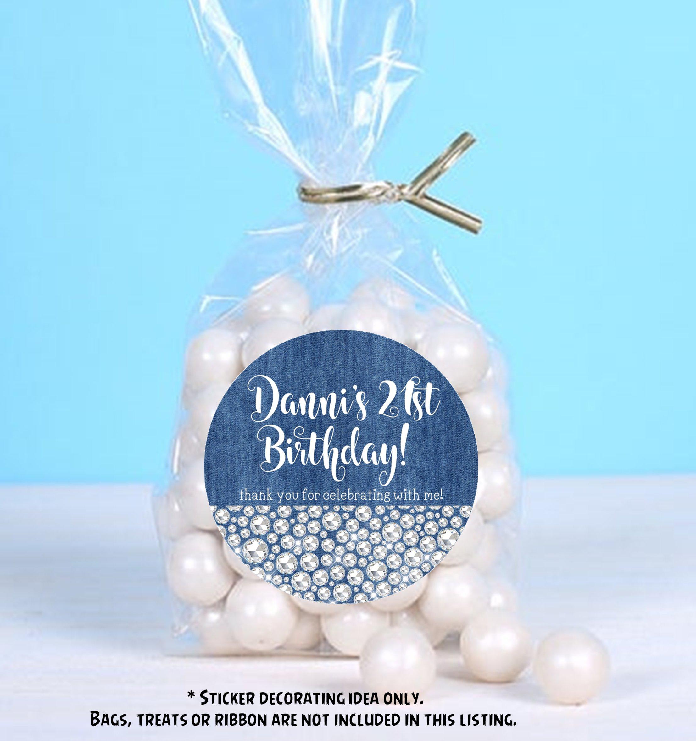 Denim and Diamonds Birthday Charger Insert-Denim Charger Insert-Denim –  Favorably Wrapped