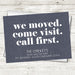 Denim New Address Moving Announcement Cards