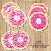 Donut Party Stickers Or Favor Tags