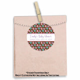 Donut sprinkle baby shower sticker