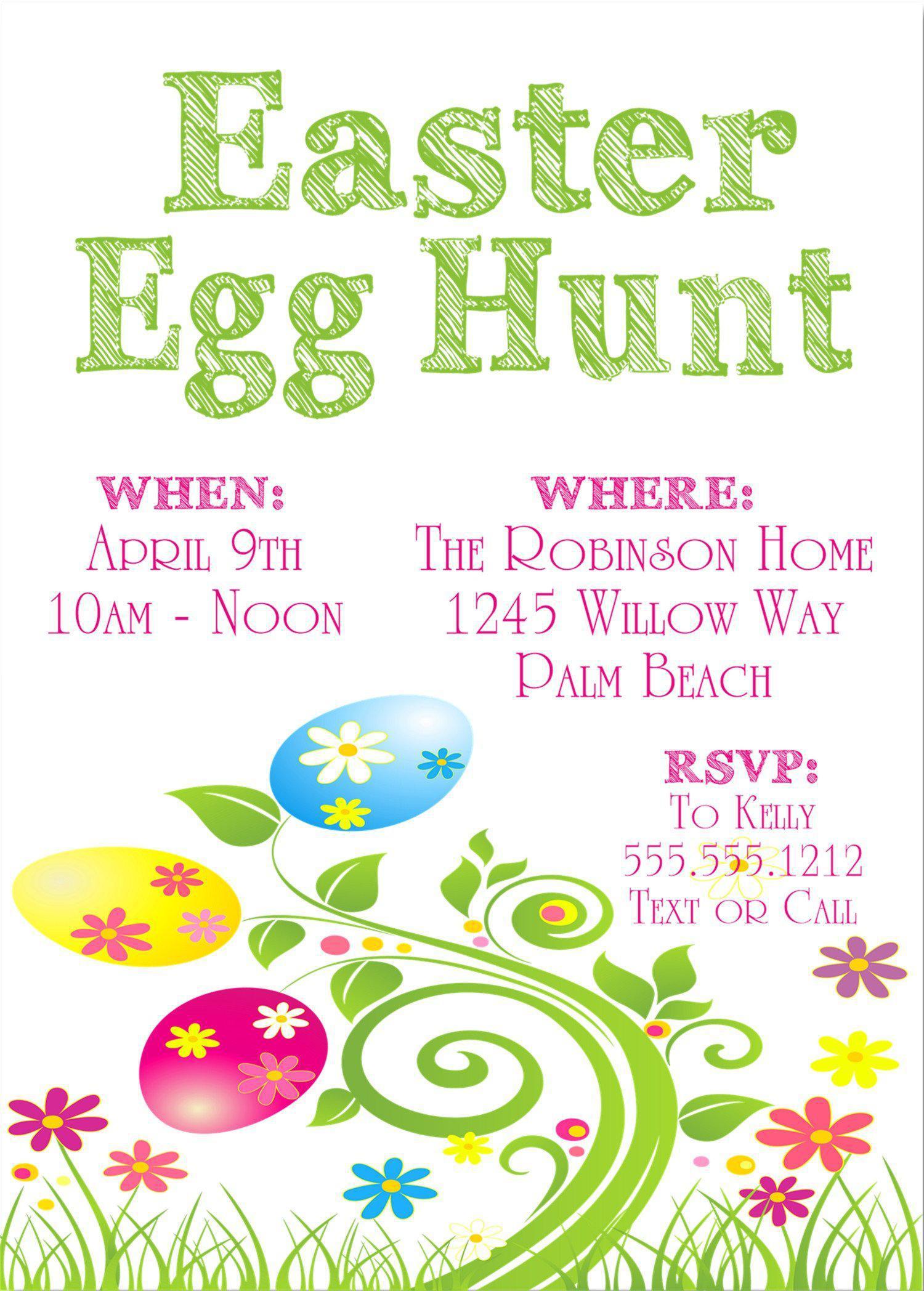 Easter Egg Hunt Invitations