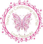 Elegant pink butterfly design for birthday favors
