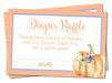 Fall Pumpkin Diaper Raffle Tickets