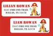 Firefighter Address Labels